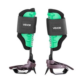 VEVOR Tree Climbing Spikes Set, Height-Adjustable Tree Climbing Gear with Straps & Spike Protectors, 350 lbs Load Capacity