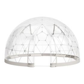 VEVOR Garden Dome Igloo, 9.5 x 5.7 ft Outdoor Clear Bubble Tent for 2-4 Person, Weatherproof Geodesic Dome Greenhouse with Window